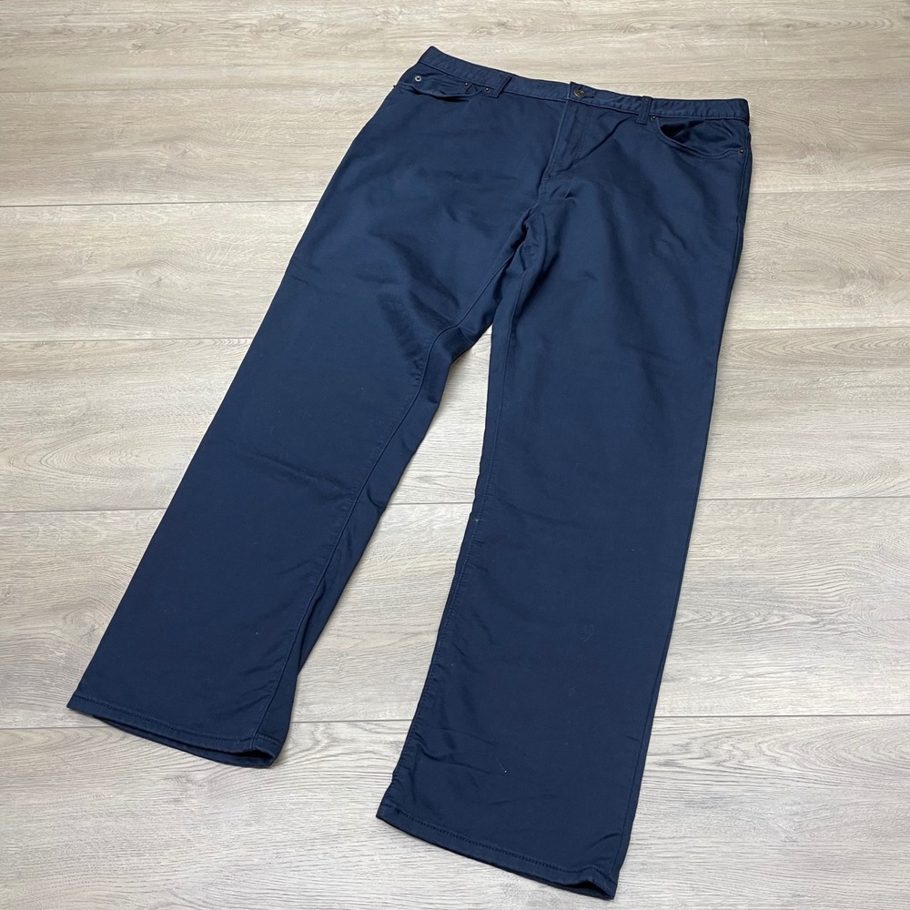 Banana Republic Travel Jean Slim Fit Men 38x32 Navy Blue Chino Pants